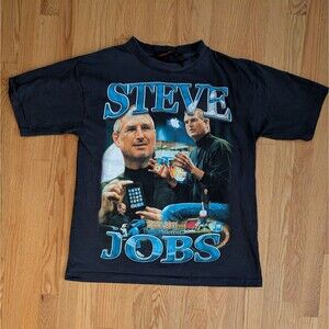 Marino Morwood Steve Jobs Apple Vintage Style  T-Shirt Adult Mens Large Rap Tee
